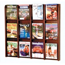 Wooden Mallet 12 Pocket Magazine Wall Display WML1070
